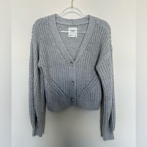 Abercrombie & Fitch Grey Cardigan Size Small